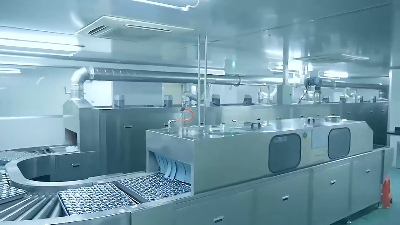 Fragrance bottle filling line and organized product handling workflow.